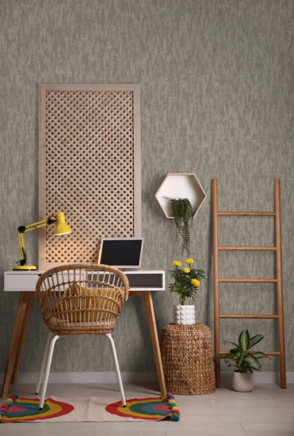 Gray Embossed Wallpaper – Understated Luxury (24108-4)